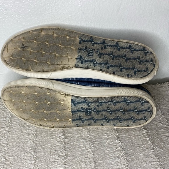 Frye “Gia” Blue Striped Sneakers Size 11 - Picture 10 of 12